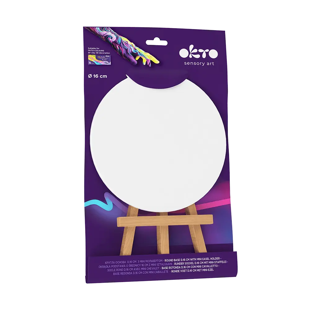 Round base 16 cm with mini easel OKTO thumbnail 6