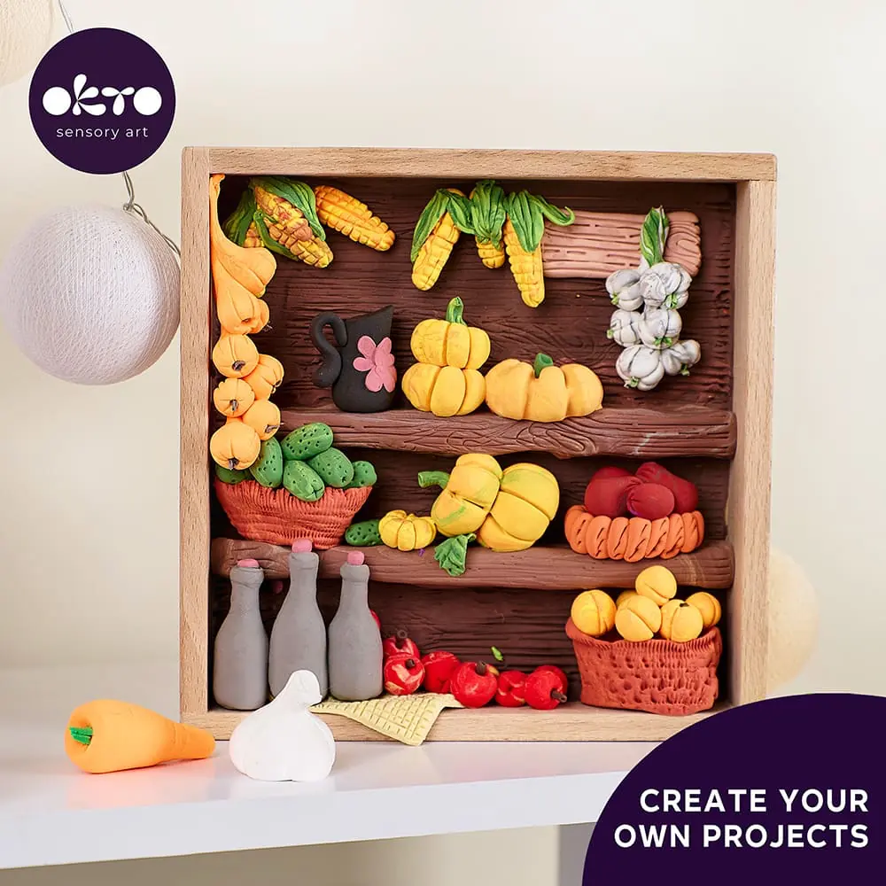 Wooden display for sculpting OKTO - View 3