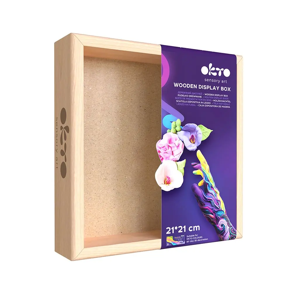 Wooden display for sculpting OKTO