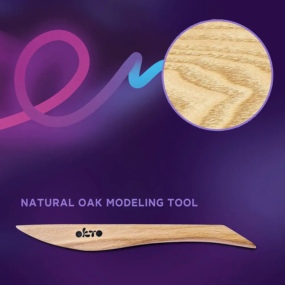 Wooden OKTO modeling stack - View 1